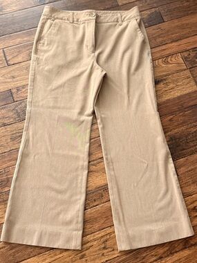 Talbots Stretch Tan Cropped Dress Pants Size 12. EXCELLENT CONDITION!!